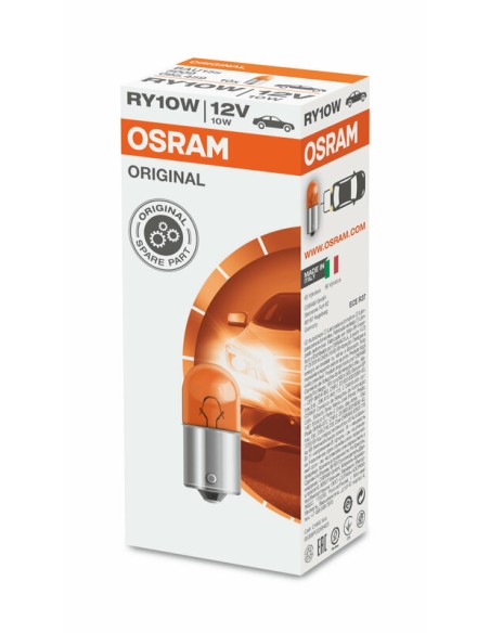 OSRAM Original Line RY10W Light Bulbs 12V 10W - x10