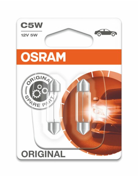 OSRAM Original Line C5W Light Bulbs 12V 5W - x10