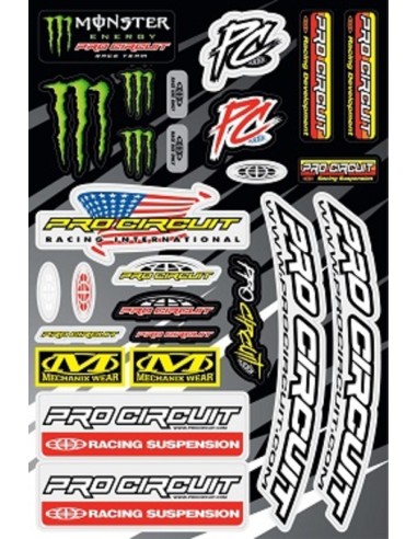 PRO CIRCUIT Sticker Kit 26 pieces