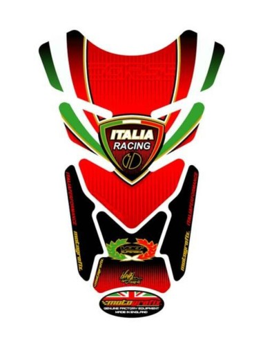 MOTOGRAFIX Tank Pad 4pcs Red Tricolour Ducati