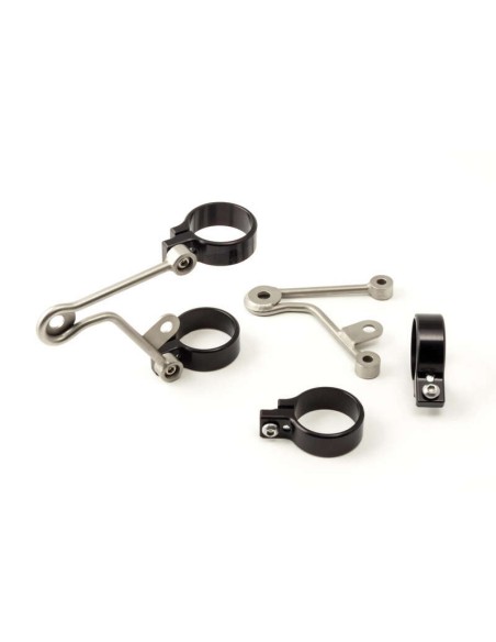 LSL Clubman Headlight Bracket Kit w/ Indicator Bracket Stainless Steel Universal Ø35mm