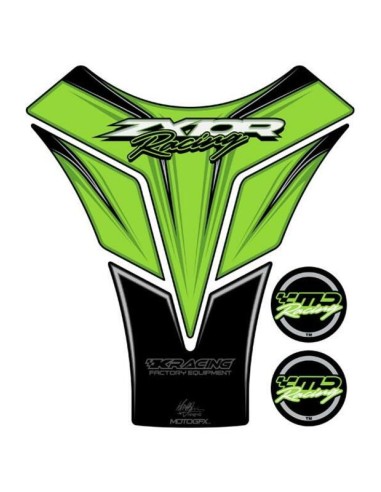 MOTOGRAFIX Tank Pad 4pcs Green Kawasaki ZX10R