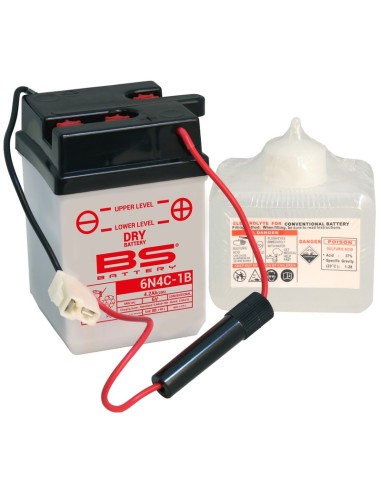 BS BATTERY Battery Conventional with Acid Pack - 6N4C-1B