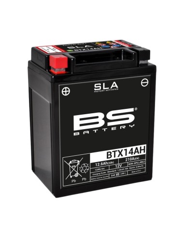 BS BATTERY SLA Battery Maintenance Free Factory Activated - BTX14AH/BB14-A2/B2