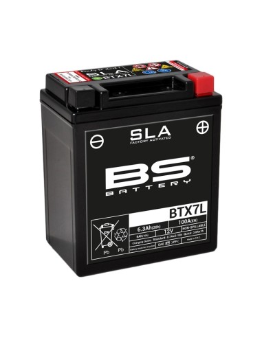 BS BATTERY SLA Battery Maintenance Free Factory Activated - BTX7L