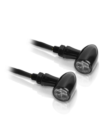 V PARTS Aluminium LED Indicator Set Clear Universal