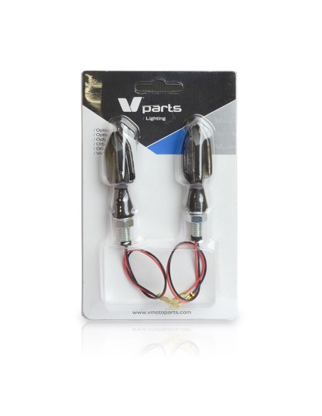 V PARTS Zinc LED Indicator Set Clear Universal