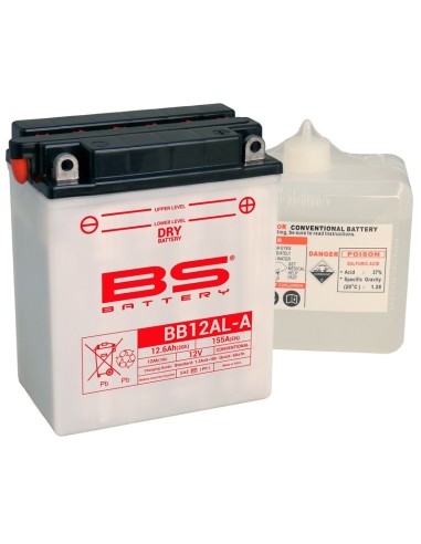 BS BATTERY Battery High performance with Acid Pack - BB12AL-A