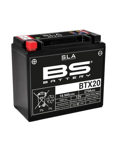 BS BATTERY SLA Battery Maintenance Free Factory Activated - BTX20H