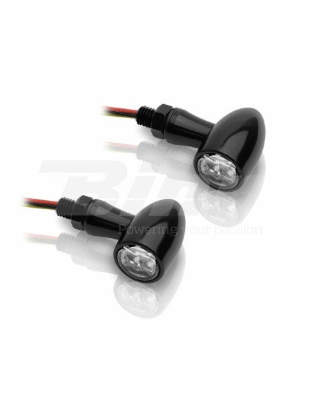 V PARTS Aluminium LED Indicator Set Clear Universal