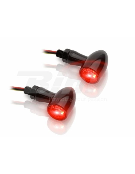V PARTS Aluminium LED Indicator Set Clear Universal