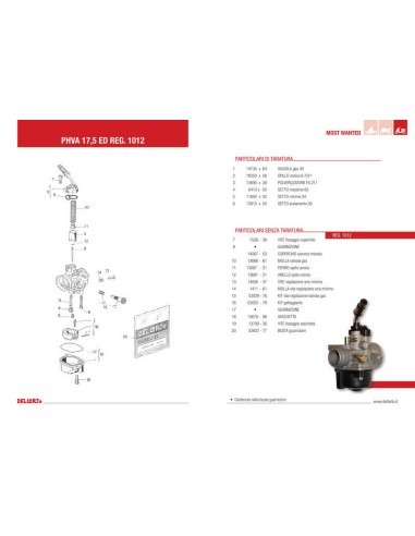 DELLORTO PHVA ED Ø17,5mm Carburetor