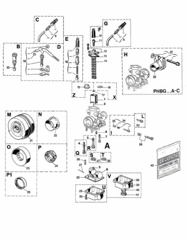 DELLORTO PHBG DS Ø21mm Carburetor
