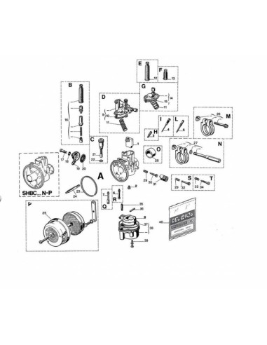 DELLORTO SHBC Ø19mm Carburetor - with...