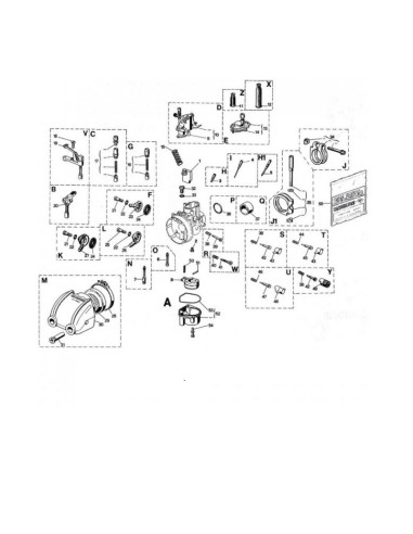 Carburator DELL ORTO SHBC Ø19mm - cu...