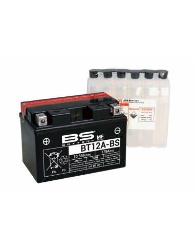 BS BATTERY Battery Maintenance Free with Acid Pack - BT12A-BS