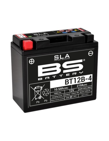 BS BATTERY SLA Battery Maintenance Free Factory Activated - BT12B-4