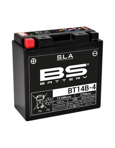 BS BATTERY SLA Battery Maintenance Free Factory Activated - BT14B-4