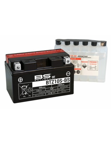 BS BATTERY Battery Maintenance Free with Acid Pack - BTZ10S-BS