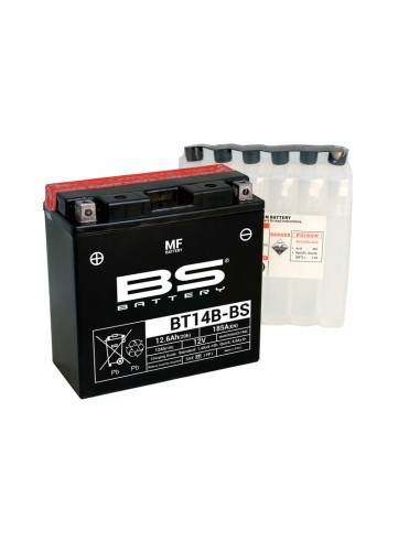 BS BATTERY Battery Maintenance Free with Acid Pack - BT14B-BS