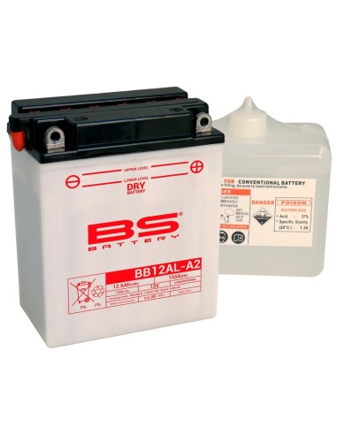 BS BATTERY Battery High performance with Acid Pack - BB12AL-A2