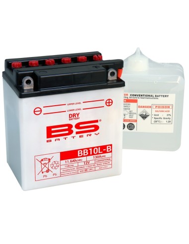 BS BATTERY Battery High performance with Acid Pack - BB10L-B