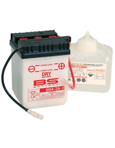 BS BATTERY Battery Conventional with Acid Pack - 6N4-2A