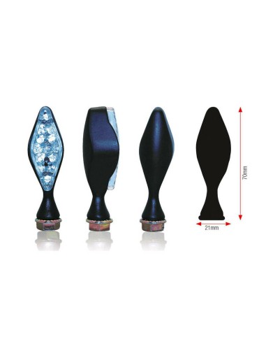 BIHR Losange LED Indicators Black Universal