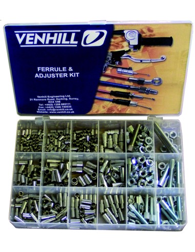 VENHILL Ajuster Ferrule - Cutie de 459 bucăți cablu cauciuc