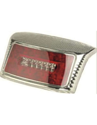 V PARTS Rear Light R8 type LED Chromed MBK/Yamaha