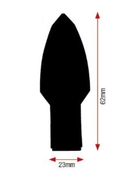V PARTS Spear LED Indicators Black Universal
