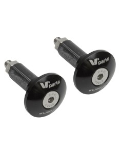 V-PARTS Bar End Ø12-18mm Black