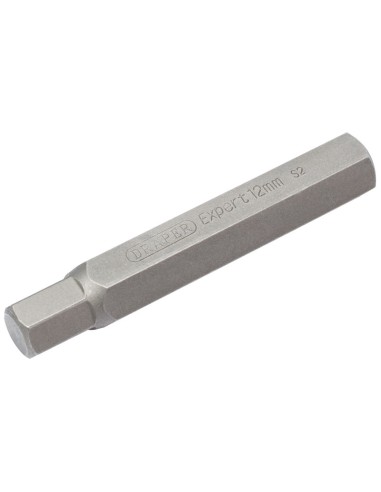 DRAPER hexagonal 12mm spare bits - Length 75mm