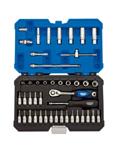 DRAPER Metric 1/4” Sockets & Ratchet Set (44 pieces)