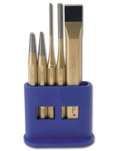 DRAPER Chisel and Punch Set 5pcs