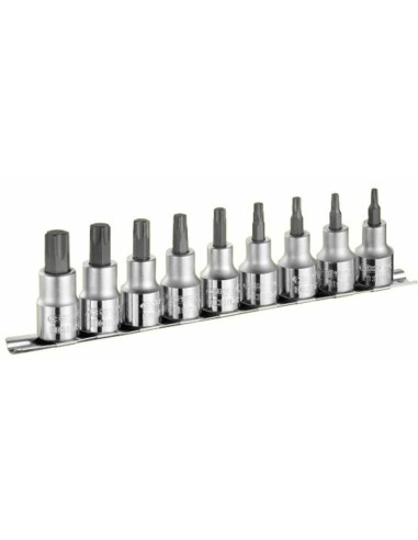 EXPERT 1/2'' drive Torx screwdriver sockets set- 9 pieces