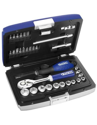 EXPERT 1/4'' sockets & ratchet set