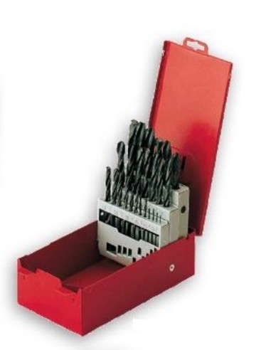 PTS OUTILLAGE Metric HSS Twist Drill Set 25 pieces 1 to 13mm