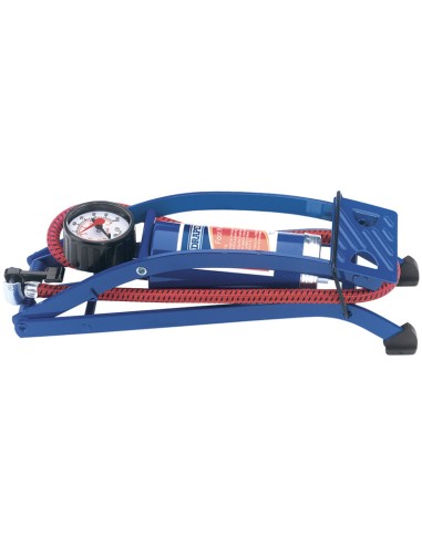 DRAPER Foot Pump with Pressure Gauge