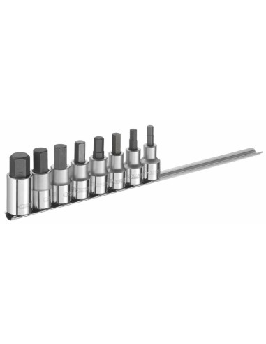 EXPERT 1/2'' drive hexagonal screwdriver sockets set - 8 pieces