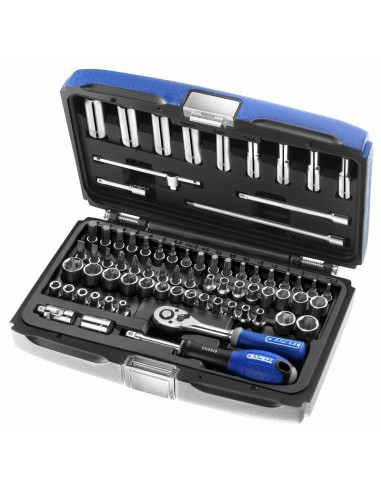 EXPERT 1/4'' sockets & ratchet set metric & inch