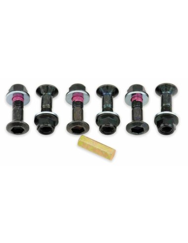 Kit of black Bolt sprocket screws and nuts, by 6