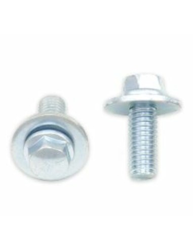 Kit of M6X 1X16mm Bolt screws and washers, by 10