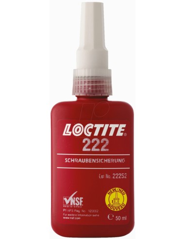 LOCTITE 222 Low Strength Threadlocker - 50ml