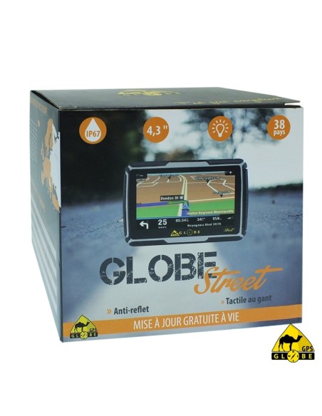 GPS Globe Street - impermeabil IP67 - ecran 4,3'' - Harta Europei