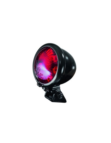 Bihr Egg red LED street legal black vintage rear light