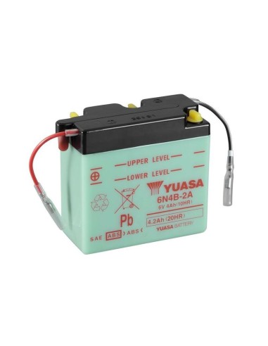 YUASA Battery Conventional without Acid Pack - 6N4B-2A