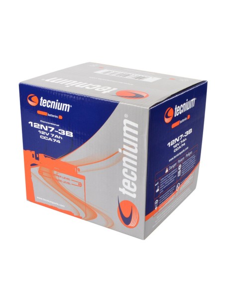 TECNIUM Battery Conventional with Acid Pack - 12N7-3B