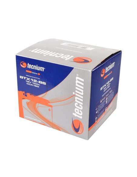 TECNIUM Battery Maintenance Free with Acid Pack - BTX12-BS