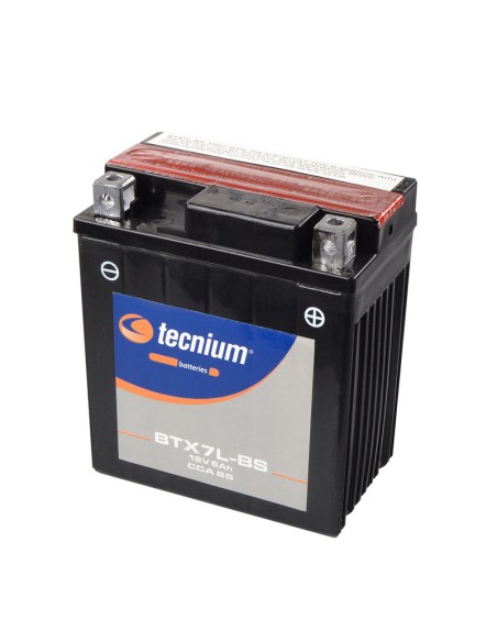 TECNIUM Battery Maintenance Free with Acid Pack - BTX7L-BS